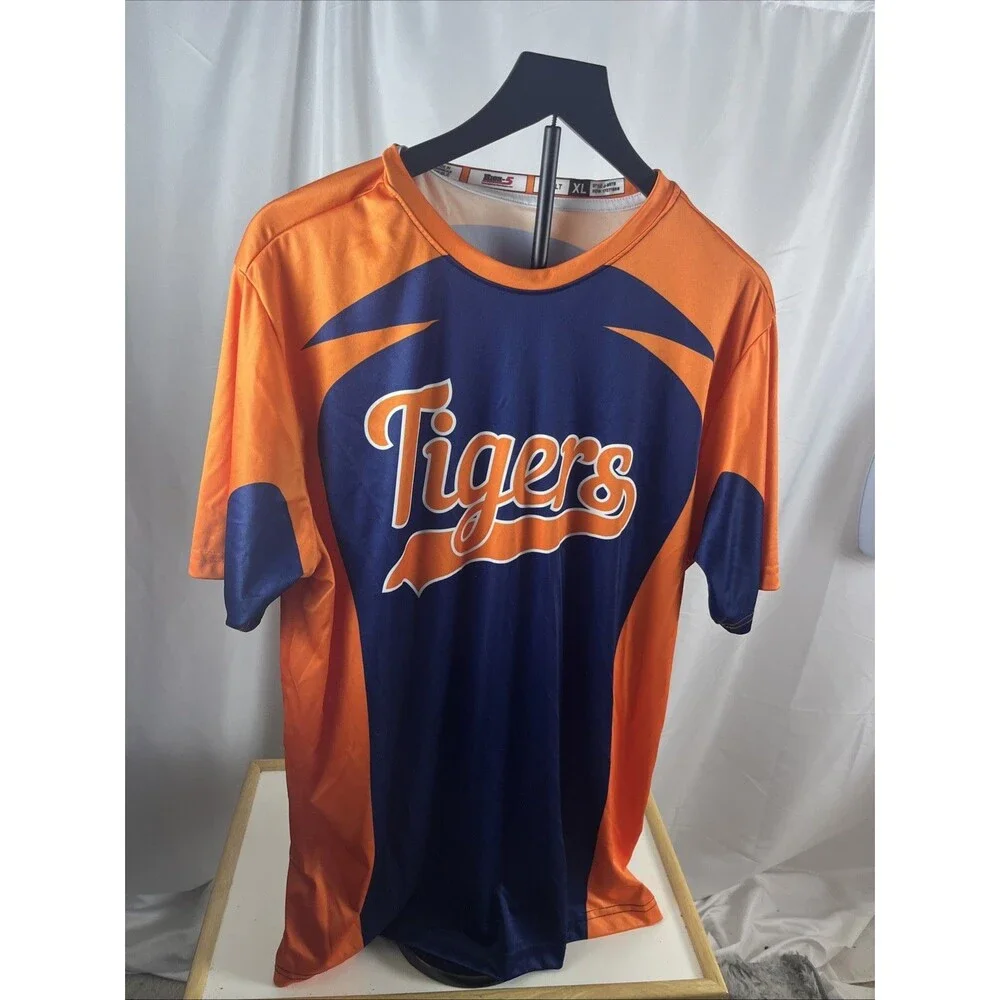 High-5 Sportwear Detroit Tigers Men’s Jersey Pullover Performance Baseball Shirt